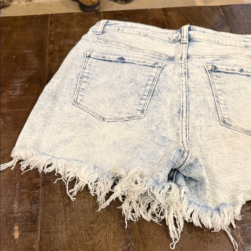 Risen Distressed Denim Women Shorts - Picture 3 of 8